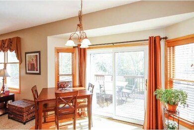 Eat in kitchen area with access to deck overlookin
