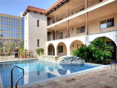 Outdoor pool with fence