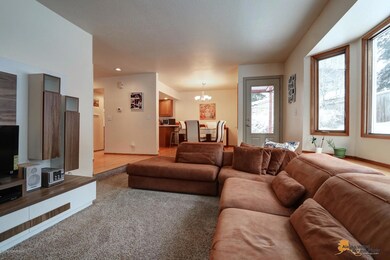 Sunken living room.