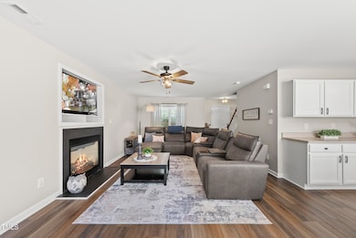 Living Room with Gas Log Fireplace