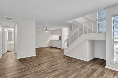 View from LR looking into 1/2 bath entry