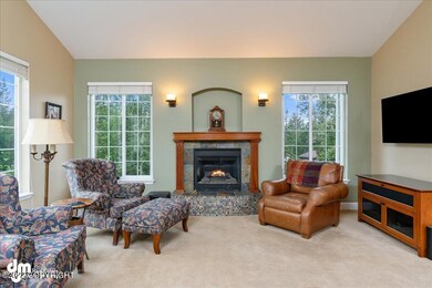 The fireplace is the center of attention