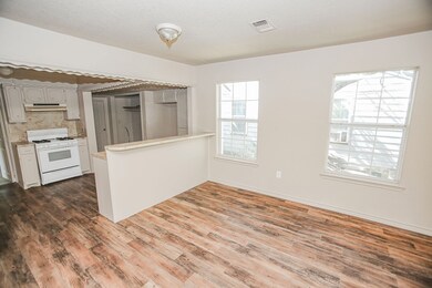 From the opposite end of the living area looking i
