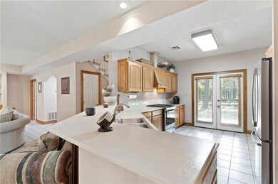 Corian countertops, new appliances. Range and dish