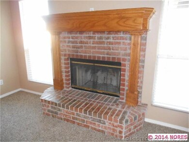 wood burning fireplace
