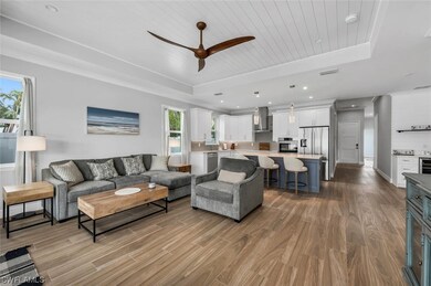 Open concept living room and kitchen