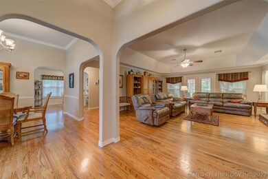 Entryway with 10+ ft ceilings opens to living and