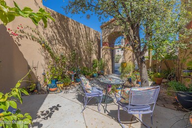 Lush courtyard