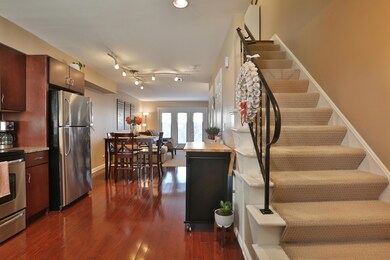 Kitchen & upper level hallway