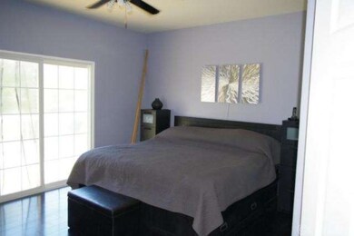 Master bedroom has a walk-in closet private bathro