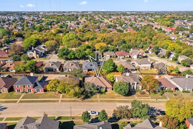 Aerial view of residential area