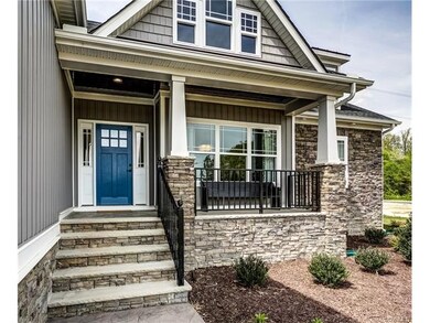 Detail of Front Porch, craftsman exterior trim and