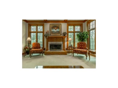 Open and Bright Great Room with Wooded Views