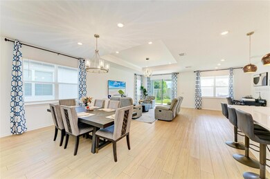 Open floor plan with kitchen/dining and living room.