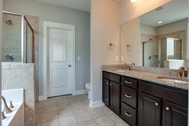 Master bath double vanities, separate tub and shower