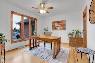 Office w/Large Window and French Doors