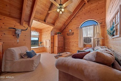 A relaxing loft area
