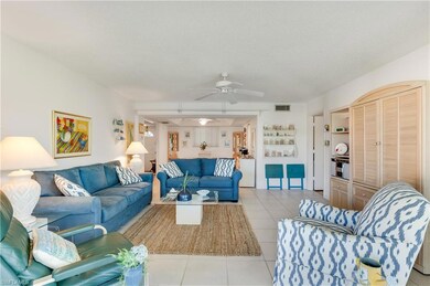 Living area view to dining area