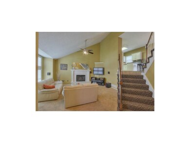 Great Room, Vaulted Ceiling, Gas Starter Fireplace
