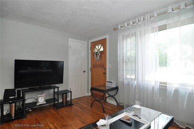 Front entry into living room