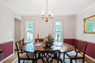 The formal dining room is a perfect space for host