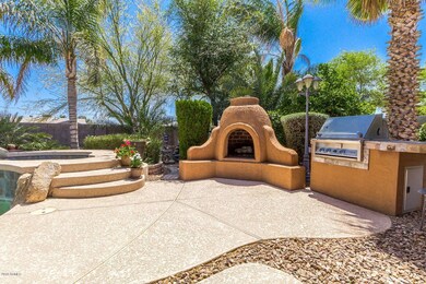 Gas fireplace and grill