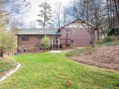 Level fenced backyard