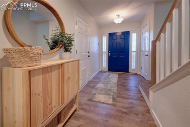 Foyer entrance with new LVT flooring