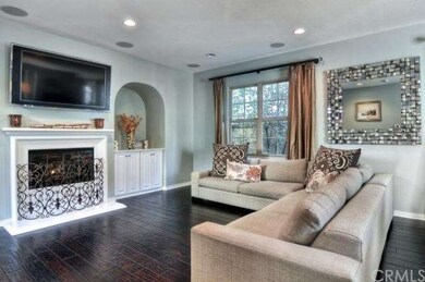 Beautiful family room, with a fireplace for those 