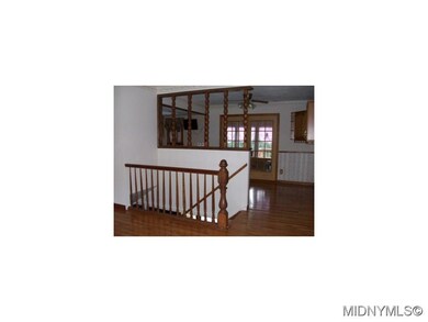 Open stairway to basement