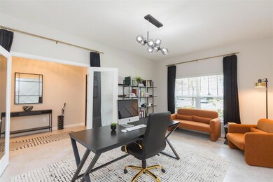 Elegant Glass Door Entry to Office/Den/Study