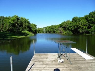 View of lake from pier.