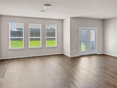 Bright and spacious living area and dining area