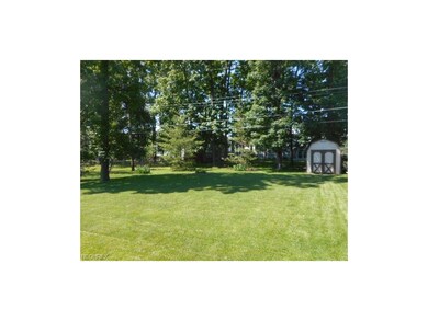 Extra deep backyard with a shed.