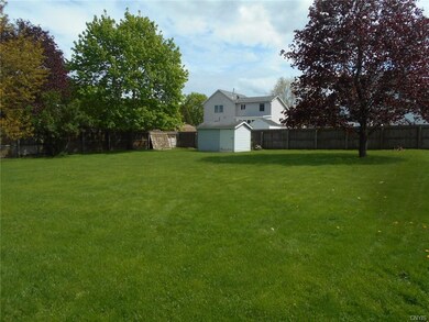 Back yard with fence