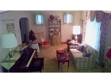 Living Room. Spacious living room with character.