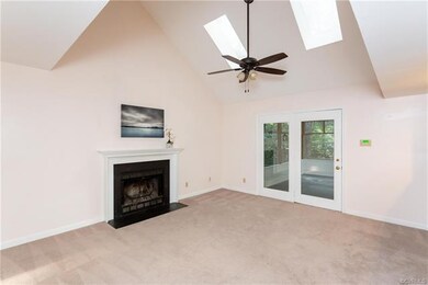 Family Room with Vaulted Ceiling