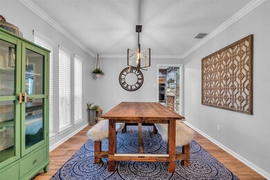 Formal dining, right off the kitchen