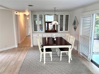 Dining Area with built-ins