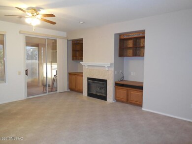 Living room with built-ins