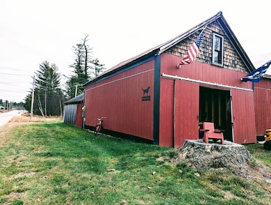 Barn along road frontage