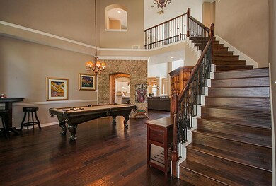 View from office of entry way.