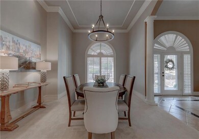 Formal dining room w/new designer carpet...