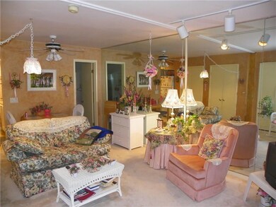 Living area with dining area off the kitchen.  The