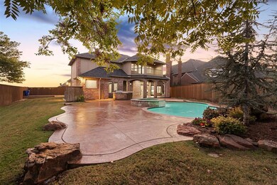 Pool at dusk featuring a patio area and a yard