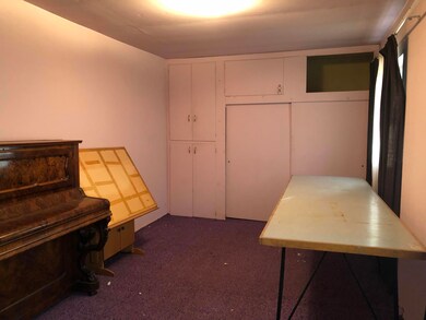 dining room with built in storage