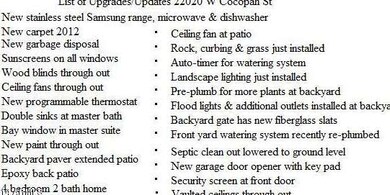 List Upgrades Updates