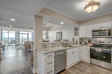 Kitchen with appliances with stainless steel finis