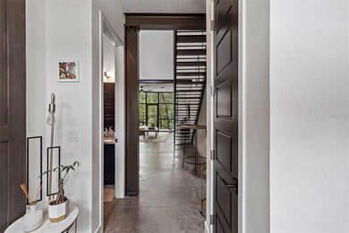 Foyer looking through great room.