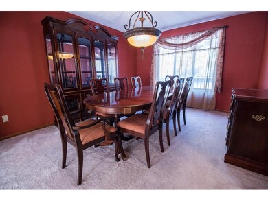 Dining Room with updated light fixture.